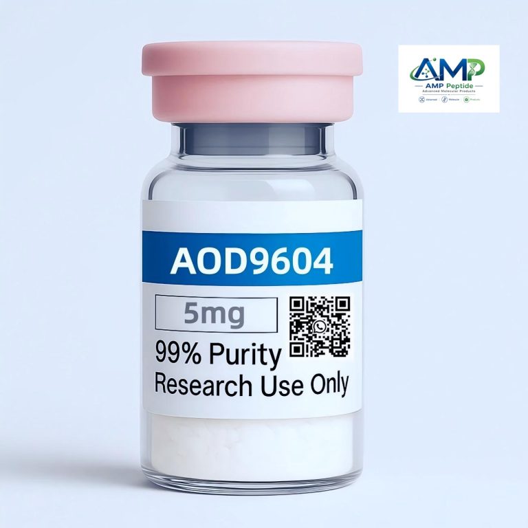 AOD 9604 Peptide: Complete FAQ Guide — Mechanism & Research Background | AMP Peptide