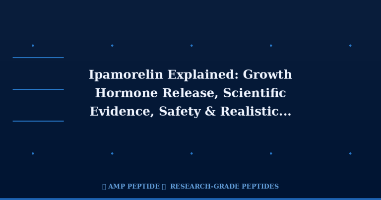 Ipamorelin Explained: Growth Hormone Release, Scientific Evidence, Safety & Realistic Expectations | AMP Peptide 6 Ipamorelin Explained: Growth Hormone Release, Scientific Evidence, Safety & Realistic Expectations | AMP Peptide