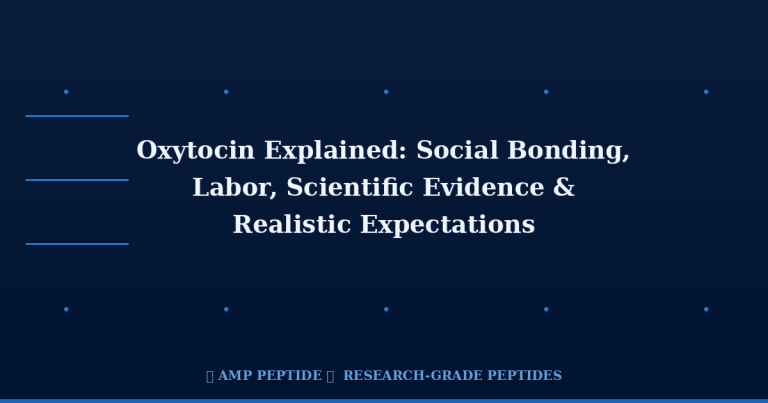 Oxytocin Explained: Social Bonding, Labor, Scientific Evidence & Realistic Expectations | AMP Peptide 6 Oxytocin Explained: Social Bonding, Labor, Scientific Evidence & Realistic Expectations | AMP Peptide