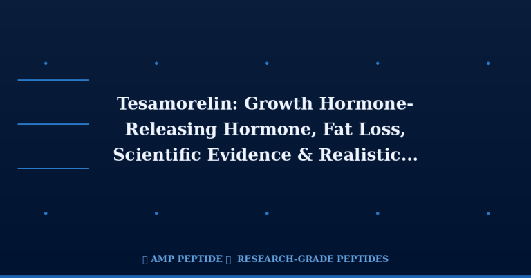 Tesamorelin: Growth Hormone-Releasing Hormone, Fat Loss, Scientific Evidence & Realistic Expectations | AMP Peptide