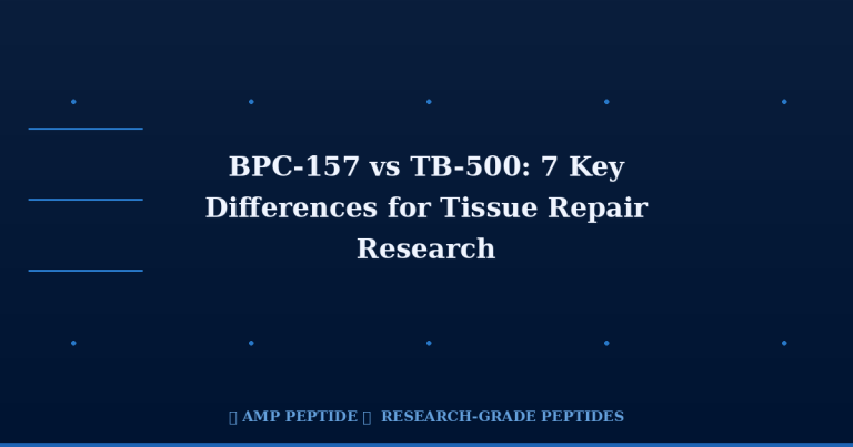 BPC-157 vs TB-500: 7 Key Differences for Tissue Repair Research 2 BPC-157 vs TB-500: 7 Key Differences for Tissue Repair Research